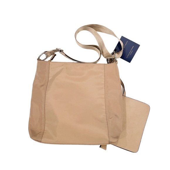 ADRIENNE VITTADINI Taupe Street Smart North South Crossbody Bag NWT - Picture 6 of 7